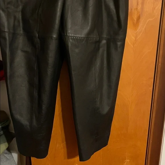 Lamarque Black Leather Trousers - Picture 5 of 6